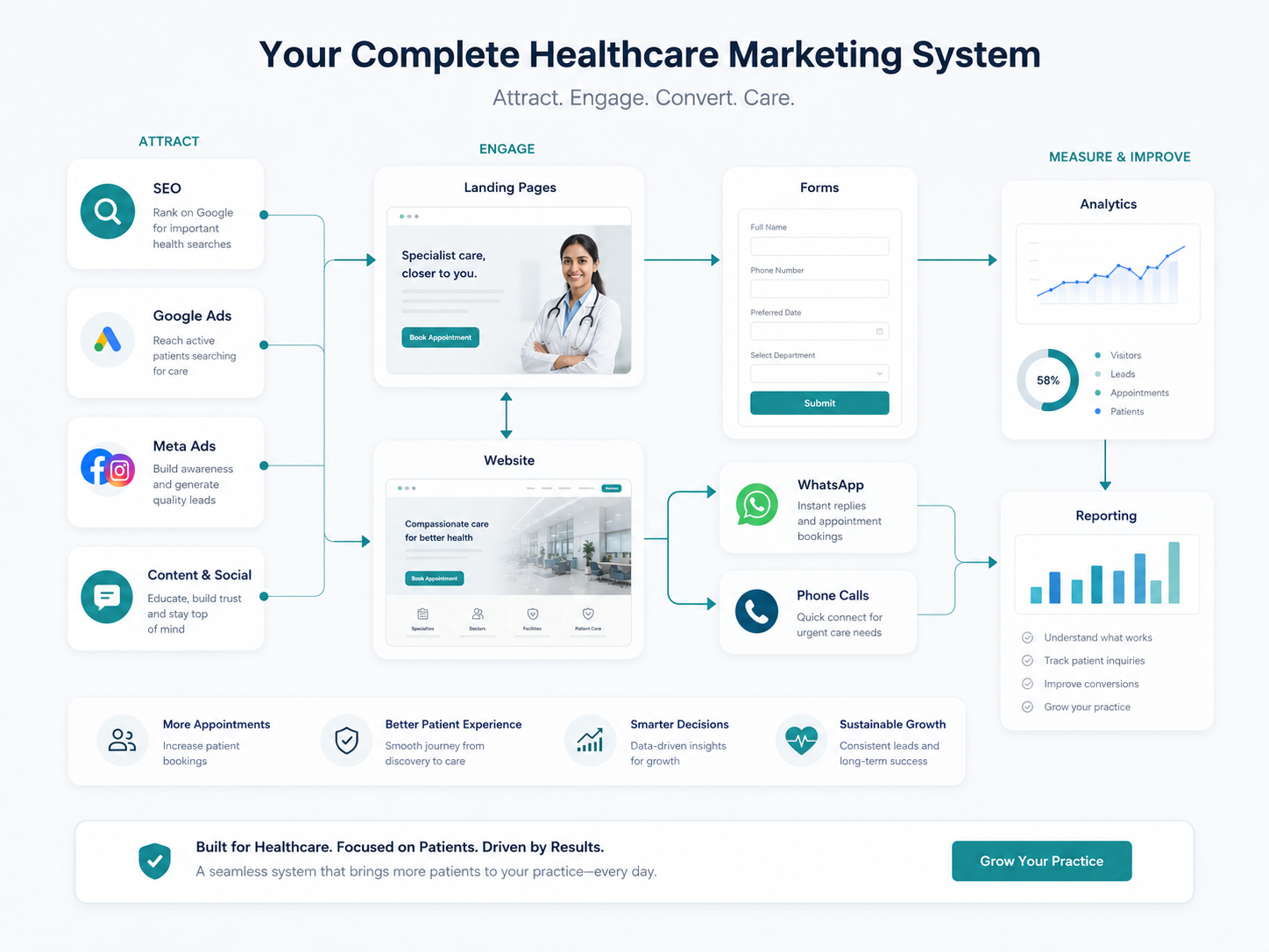 Google Ads tracking system for clinics